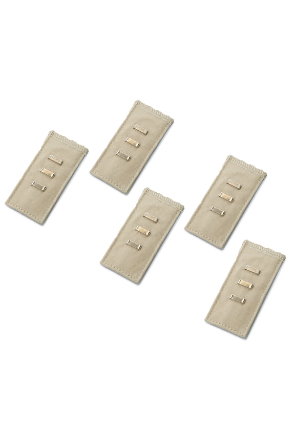 Adjustable Pant Waistband Extension - Instant Comfort, Pants Fit Again (Hook 5-Pack, Khaki / Beige)