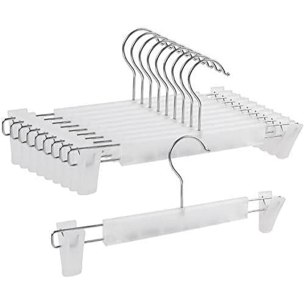 Adjustable Pants Hangers With Clips 20 Pack Skirt Hangers With