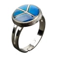 thumbnail image 1 of Adjustable Peace Symbol Color Temperature Change Mood Figer US 8 7/8, 1 of 6