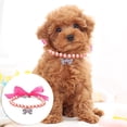 thumbnail image 1 of Adjustable Pearl Pet Collar Chain for Dogs and Cats Comfortable Secure Leash Accessory, 1 of 4