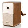 thumbnail image 1 of Adjustable Pencil Sharpener with Long Lasting Blade Hand Crank Table Sharpeners Machine Stationery (Brown), 1 of 6