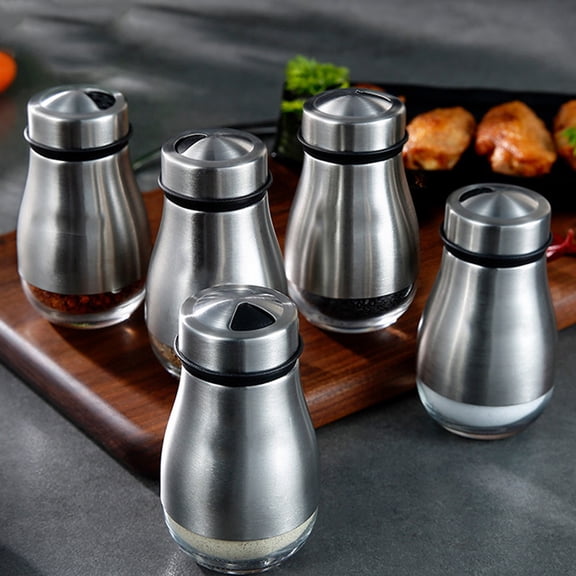 Adjustable Pepper Shaker for Table or Kitchen - Stainless Steel Grinder with Three Opening Sizes Seasons Dishes Perfectly During Cooking or Serving(Stainless Steel)