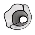 thumbnail image 1 of Adjustable Pet Anti Lick Bite Collar, Protective Neck Cone Pet Recovery Collar for Small Medium Large Dog Post Surgery Wound Protection Gray XL, 1 of 5
