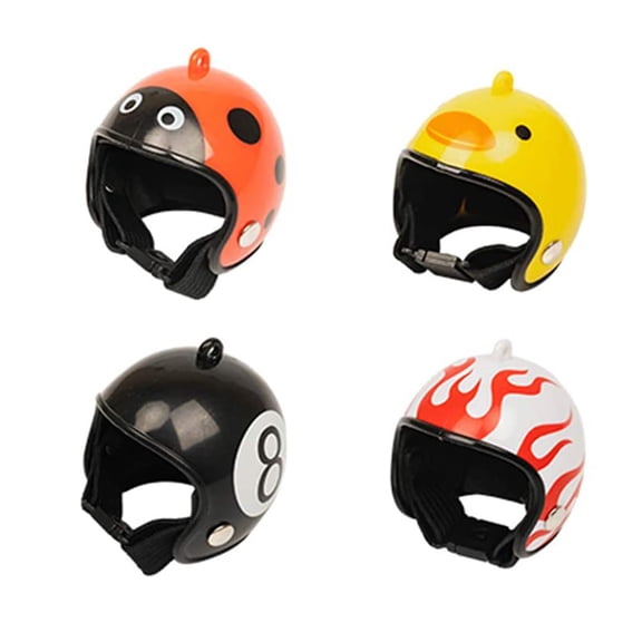 Adjustable Pet Chicken Head Helmet, Plastic with Elastic Band, Protects from Sun and Rain, Creative Design for Chickens, Ducks, and Small Birds