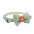 thumbnail image 1 of Adjustable Pet Collar - Cartoon Bow Tie Collar with Lightweight Chic Checkered Design, 1 of 8