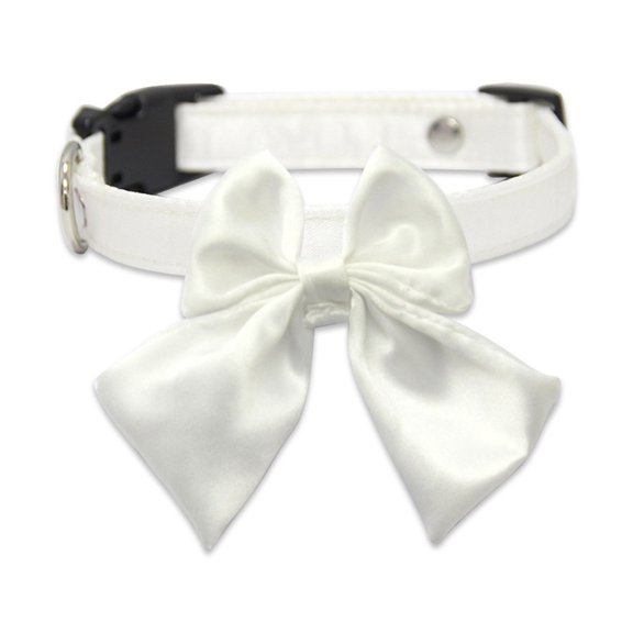 Adjustable Pet Collar for Dogs and Cats Large Bowknot Elegant Collar with Multiple Size Small Medium Large Dog