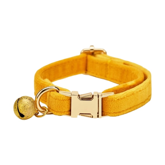 Adjustable Pet Collar with Bell and Removable Bow Tie Custom Engraved Metal Buckle for Cats Small Dogs 5.9x2.0x0.8 in