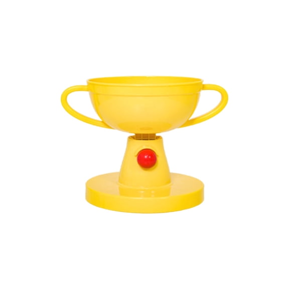 Adjustable Pet Food Bowl - 5-Level Raised Feeder for Cats and Dogs, Trophy Design Anti-Slip Bowl with Neck Support, Slow Feeder and Water Bowl Combo,Plastic Version