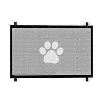 Adjustable Pet Gate For Stairs & Doorways - 307" Tall Durable Mesh Barrier Fits 708" Openings - Indoor Solution for Dogs and Cats