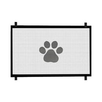 Adjustable Pet Gate for Dogs and Cats Tall Indoor Stair Barrier Breathable Mesh Screen Wide Opening Doorway Barrier