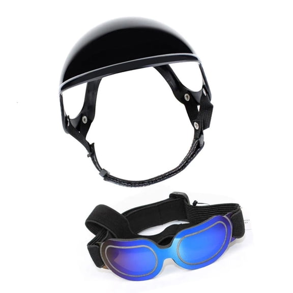 Adjustable Pet Goggles Dog Helmets Dog Hat Motorcycle Dog Helmets Safetys Helmets Puppy Shades Dog Hat