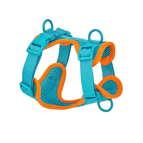 Adjustable Pet Harness, No-Pull Dog Harness With Breathable Mesh, Comfortable Vest Harness For Small Medium Large Dogs Cats - Light Blue L