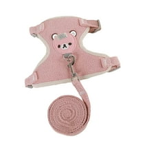 Adjustable Pet Harness and Leash Set for Small Dogs Cats Rabbits Escape Proof Outdoor Walking Chest Strap Traction Control