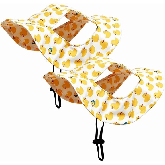 Adjustable Pet Sun Hat with Ear Holes, Breathable Outdoor Bonnet for Dogs Cats