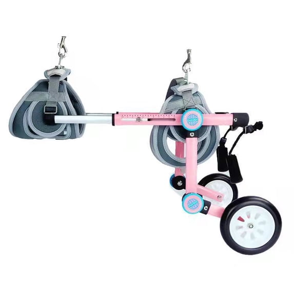 Adjustable Pet Wheelchair For Dogs & Cats – Lightweight Aluminum Mobility Aid For Disabled Pets, Back Leg Rehabilitation Support (XS/S/XS Widen Sizes)