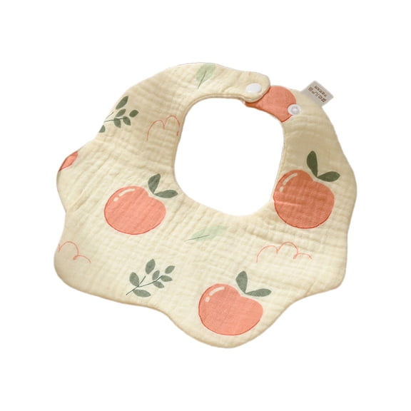 Adjustable Petal Pattern Burp Cloth Easy to Clean & Feeding Bibs Bandana Bibs Suitable for Newborns