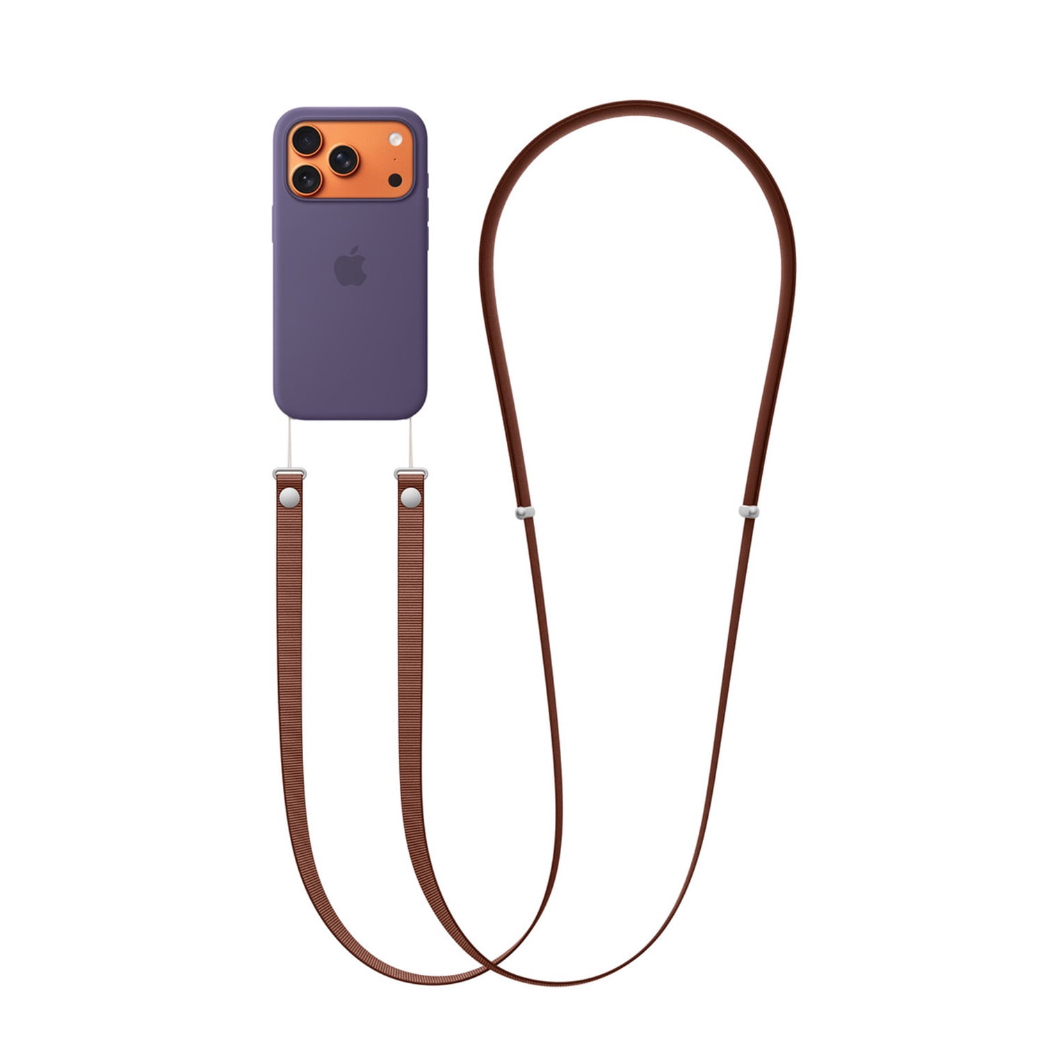 Adjustable Phone Case Hanging Lanyard for Daily Carry - Burgundy