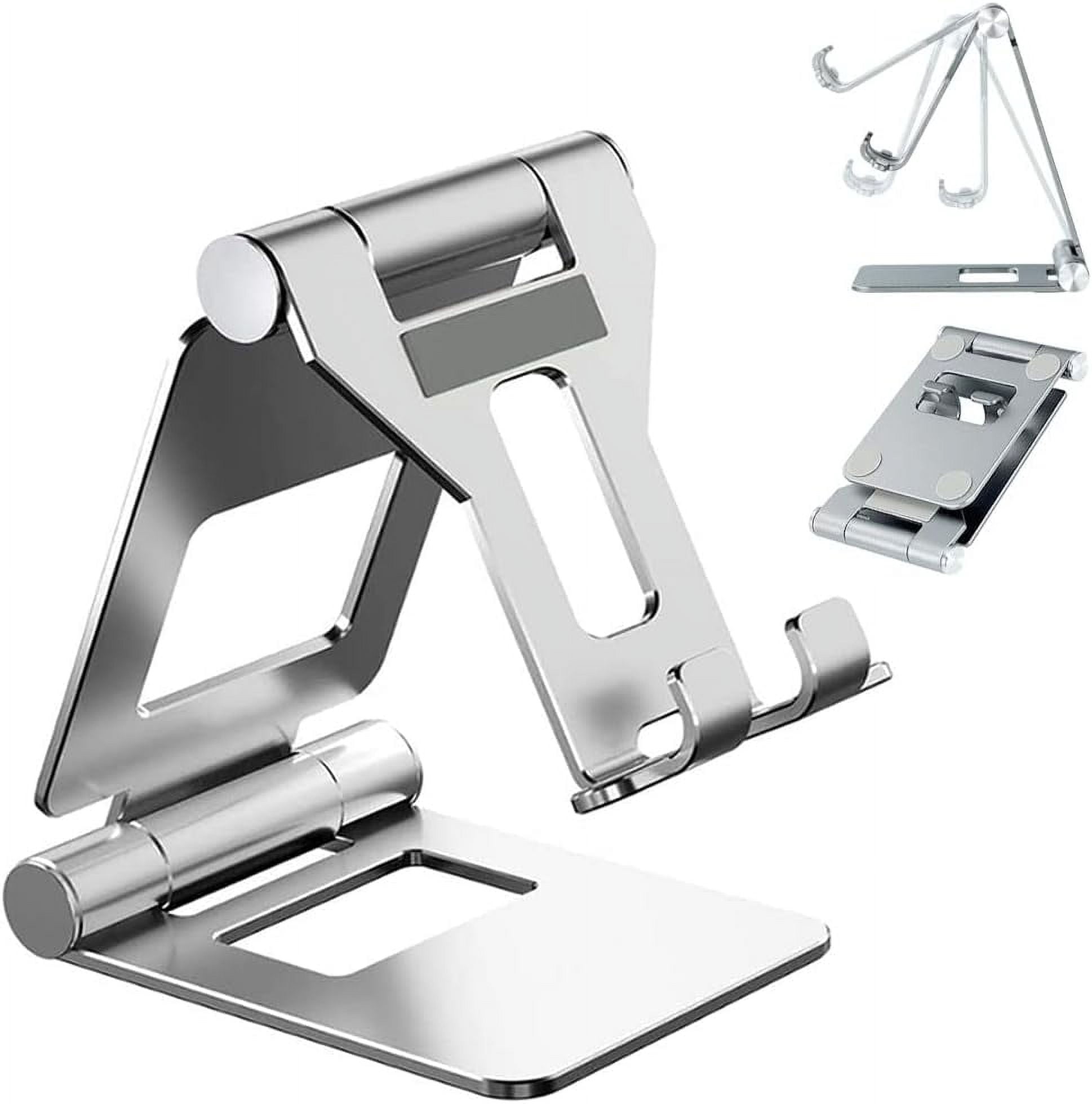 Adjustable Phone Stand for Desk, Solid Aluminum Stand with Non-Slip ...