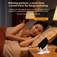 thumbnail image 1 of Adjustable Phone Stand for Desk, Sturdy Universal Holder Compatible with iPhone Samsung, Portable Foldable Phone Holder for Video Calls Reading Movies, Compact Lightweight Modern Design, 1 of 7