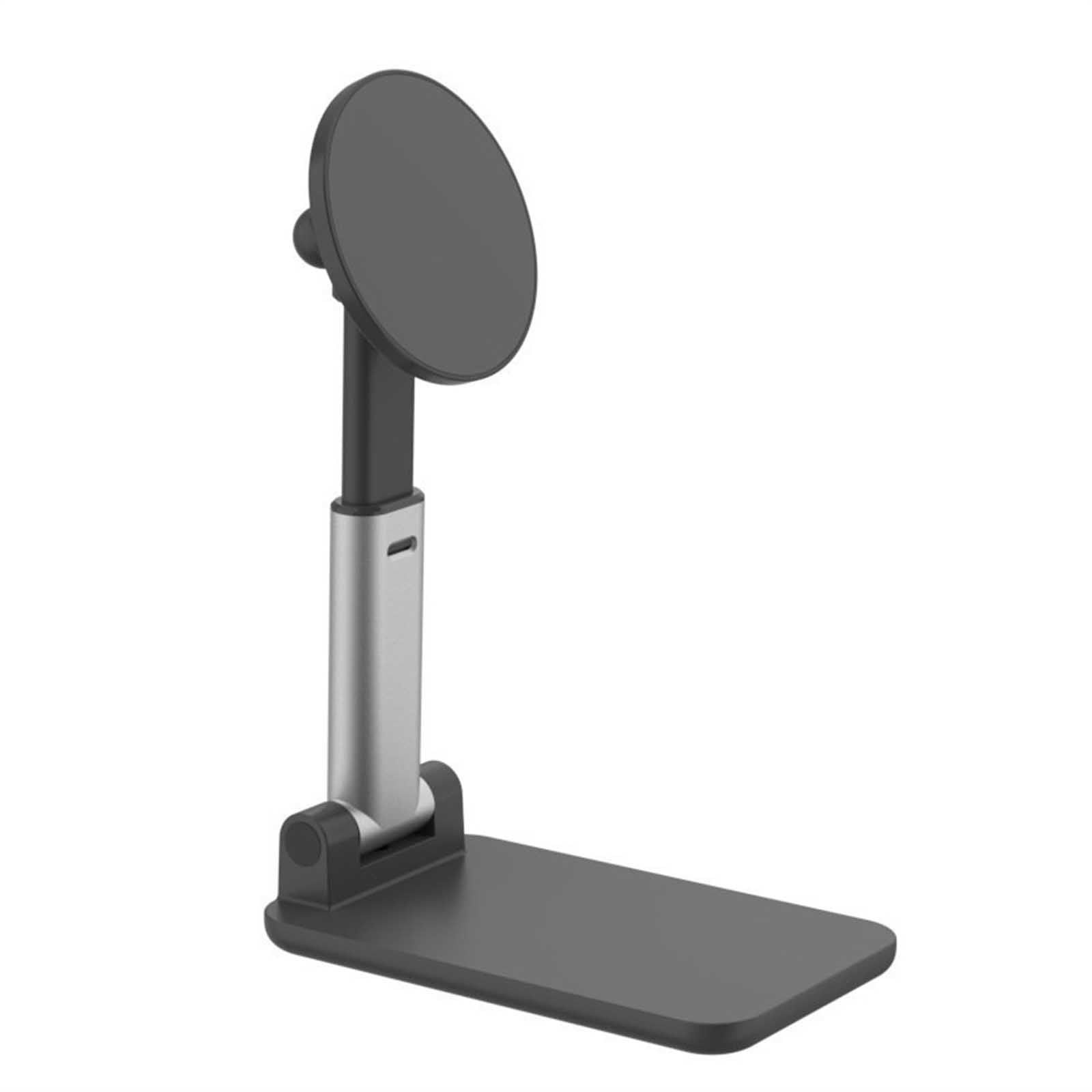 Adjustable Phone Stand, Foldable Desk Phone Holder with 360° Rotation, Stable & Portable Cell Phone Stand for Watching Videos, Typing, and Video Calls