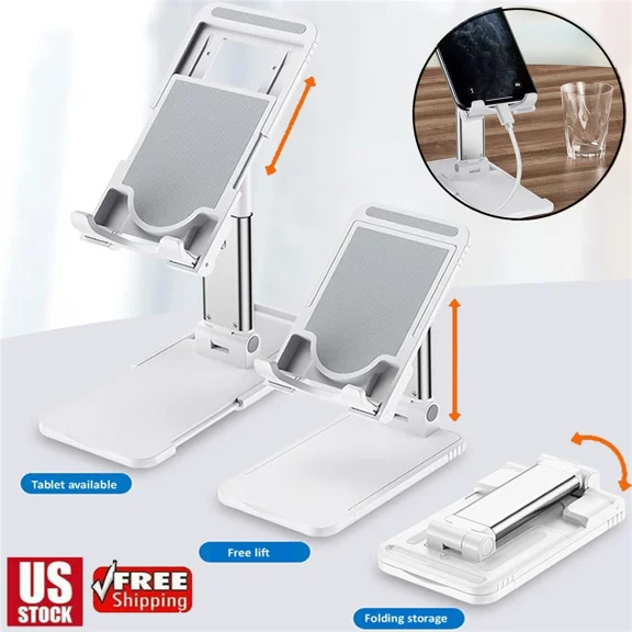 Adjustable Phone Tablet Desktop Stand Desk Holder Mount Cradle For Iphone Ipad