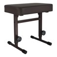 thumbnail image 1 of Adjustable Piano Stool with Thick Padded Cushion – Heavy-Duty T-Style Keyboard Bench, 17"-22" Height, PU Leather & Non-Slip Base, 1 of 12