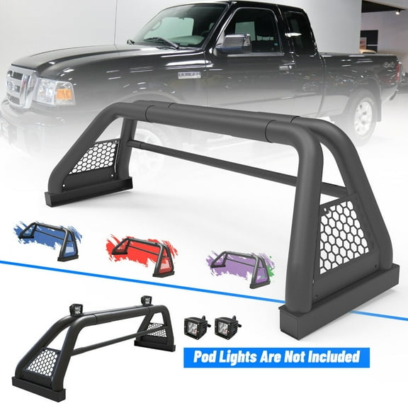 Adjustable Pickup Truck Roll Sport Bar Chase Rack Bed Bar For 1993-2011 Ford Ranger
