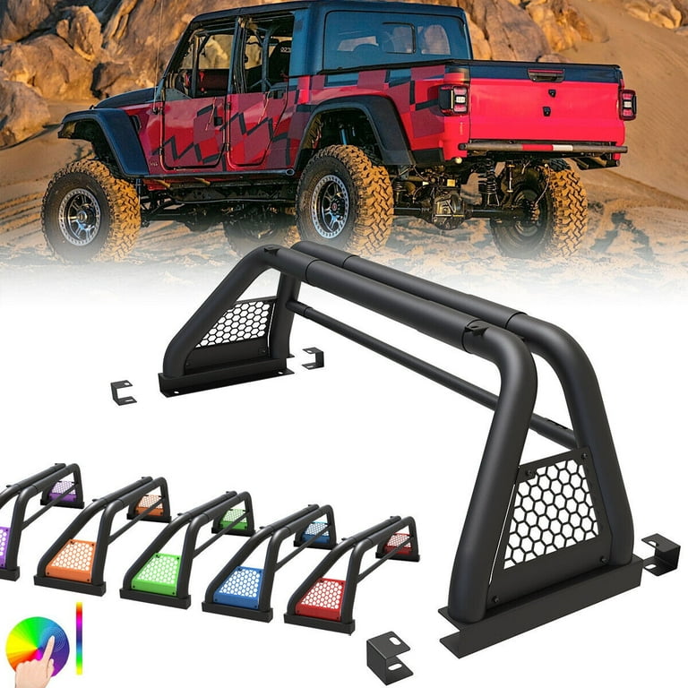 Adjustable Pickup Truck Roll Sport Bar Chase Rack Bed Bar For 2020 2023 Jeep Gladiator Walmart