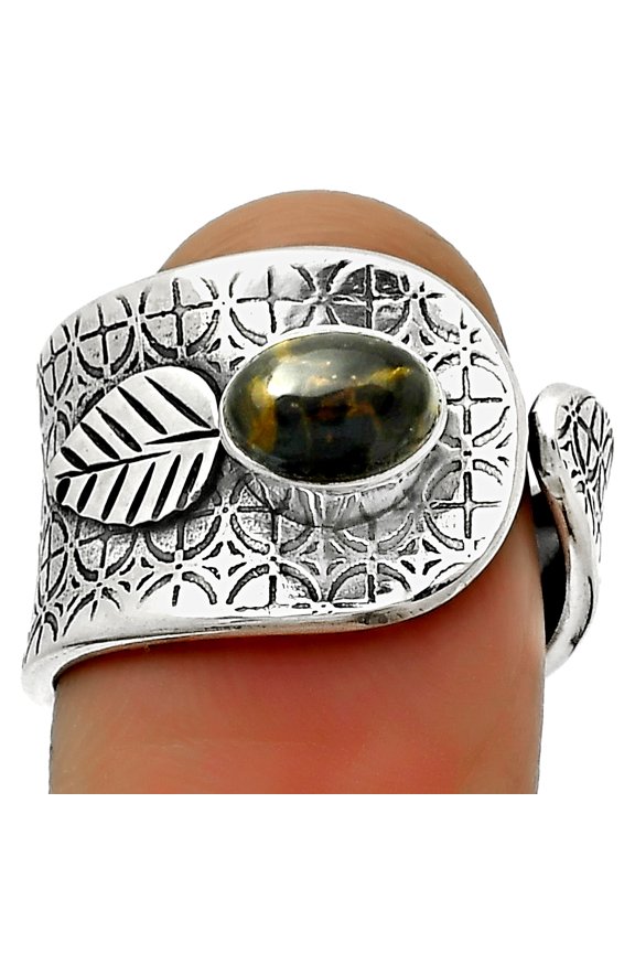 Adjustable - Pietersite - Namibia 925 Sterling Silver Ring s.7.5 Jewelry R-1319 SDR170246