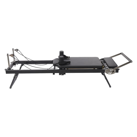 Adjustable Pilates Reformer Machine for Home Use, High Elasticity Springs, Comfortable Foam Pads, Foldable Design, 264lbs Capacity