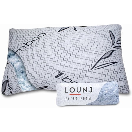 Adjustable Pillow, Shredded Gel Memory Foam, Adjustable Pillow for Side Back Stomach Sleepers (Queen, 2, Count)