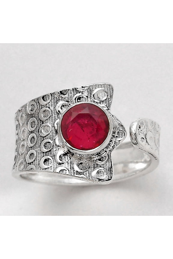 Adjustable - Pink Rubellite 925 Sterling Silver Ring s.8.5 Jewelry R-1381 SDR246922