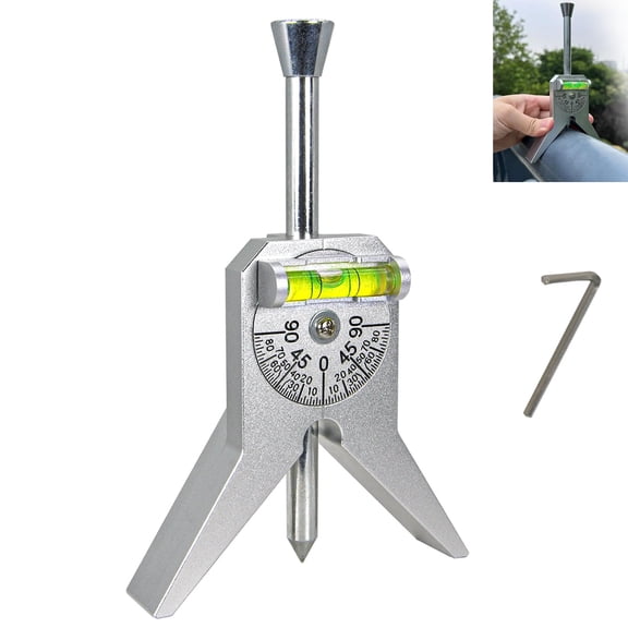 Adjustable Pipe Center Finder with 4" Y-Type Head Metal Measuring Tool 0.5" and Up
