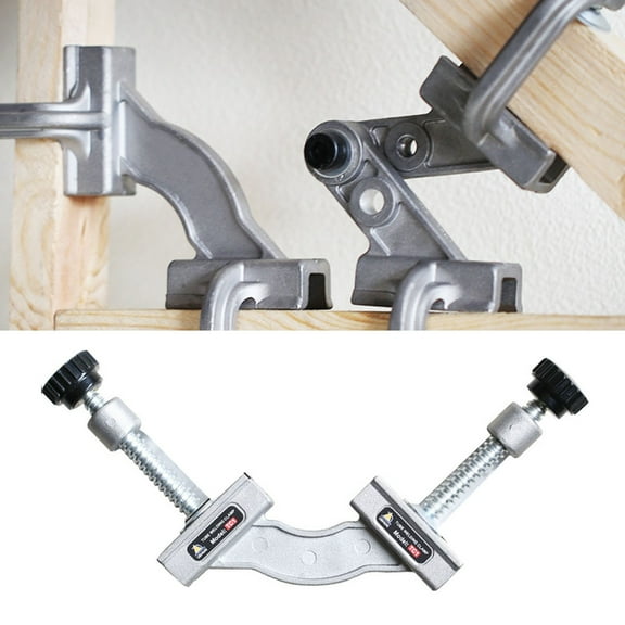 Adjustable Pipe Clamps for Welding and Carpentry Clearance Kaireo Tube Clamp Aluminum Alloy Right Angle Corner Clamp for Welding Woodworking Diy Projects Cabinet Making, 1 X Fixing Clip
