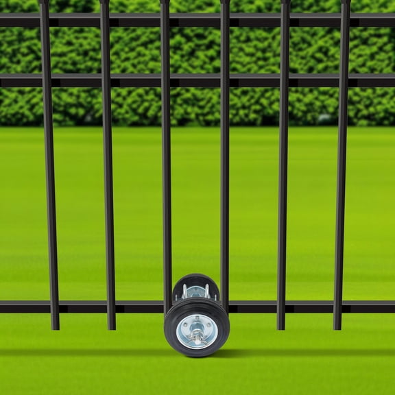 Adjustable Pipe Track Sliding Gate Roller Kit With Safety Latch For Warehouse Farm Driveway Gate
