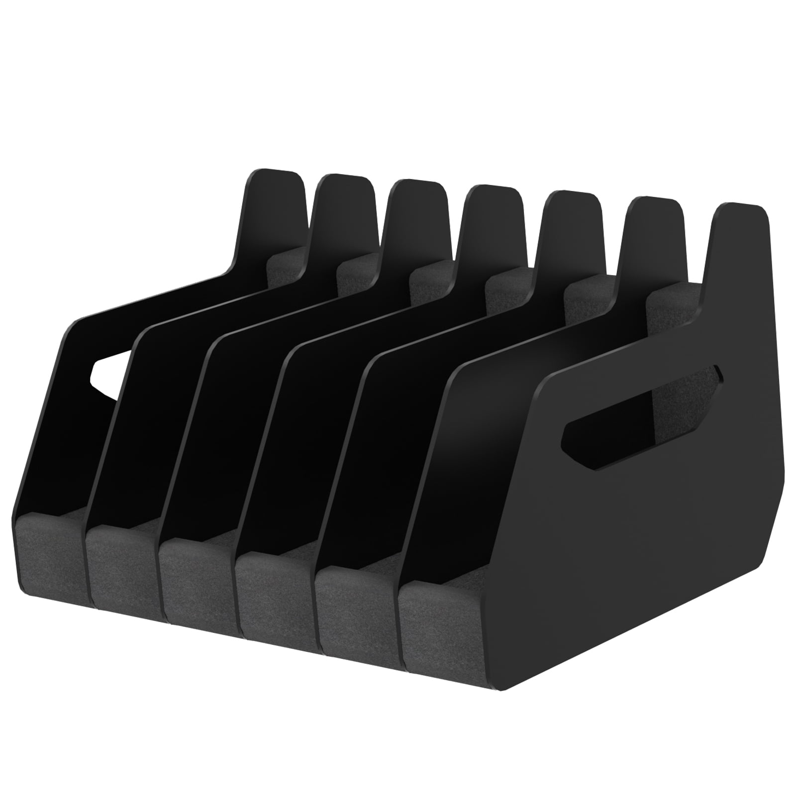 Adjustable Pistol Rack with 6 Slot, Handgun Holder in Safe,