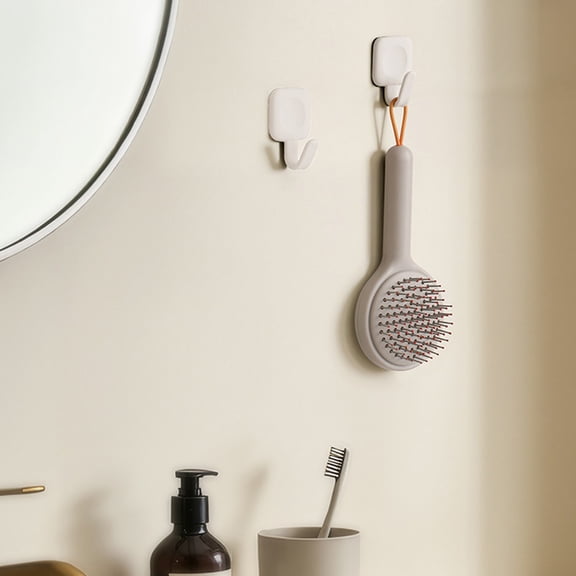 Adjustable Pivoting Wall Hooks with Strong Adhesive Backing - Flexible Door and Wall Mounted Hooks for Bathroom, Kitchen, and Dormitory Organization