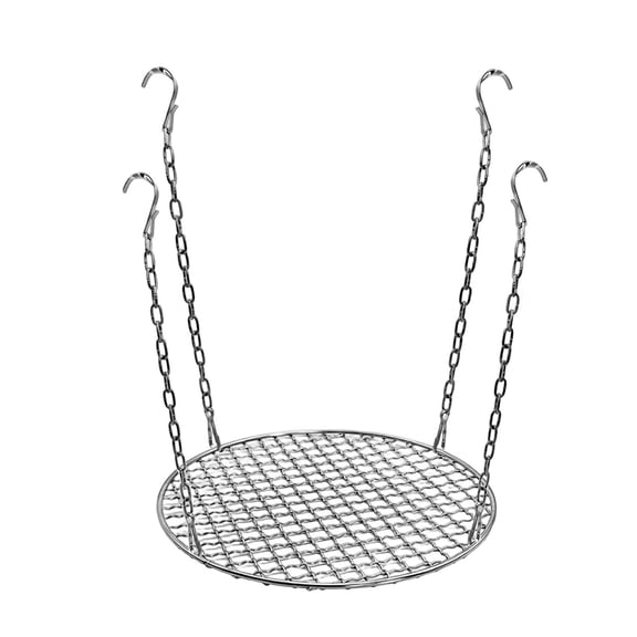 Adjustable Riser 8.7"x11.8", Stainless Steel Elevated Mat Stand with Chains & Hooks for Large Pots, Indoor Vine Support, Patio Balcony Greenhouse Use