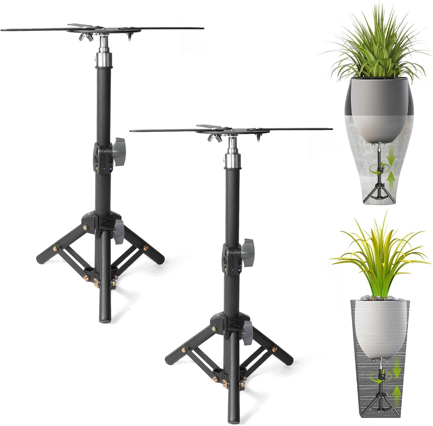 Pot Risers Raiser Adjustable Plant Risers for Inside Pots, 2 PCS Planter Inserts Fillers ...