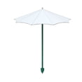 thumbnail image 1 of Adjustable Plant Umbrella, 10.5×13.4 in Plastic Seedling Sunshade Cover, Non Foldable Garden Shrub Shade Canopy, Garden Umbrella for Plants, Courtyard Plant Growth Protection Accessory,White, 1 of 5