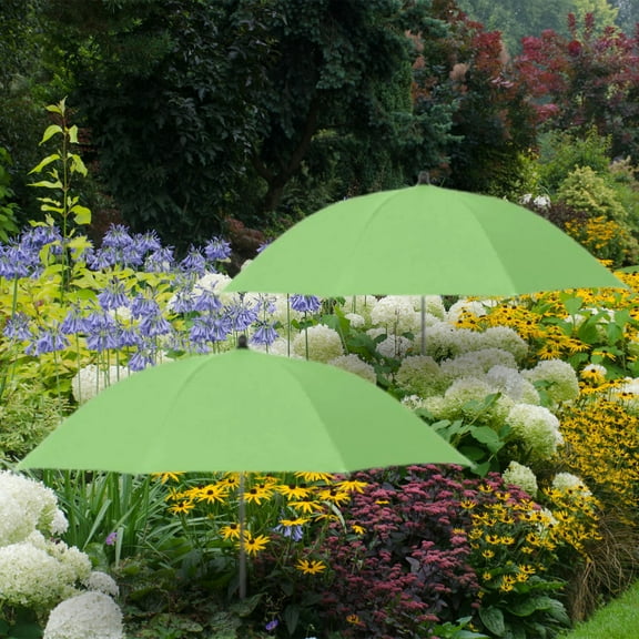 Adjustable Plant Umbrella Cover - Sun Shade Protector for Outdoor Plants, Multipurpose Reusable Sunshades Umbrella for Yard Planters Pot Potted Plants, Green