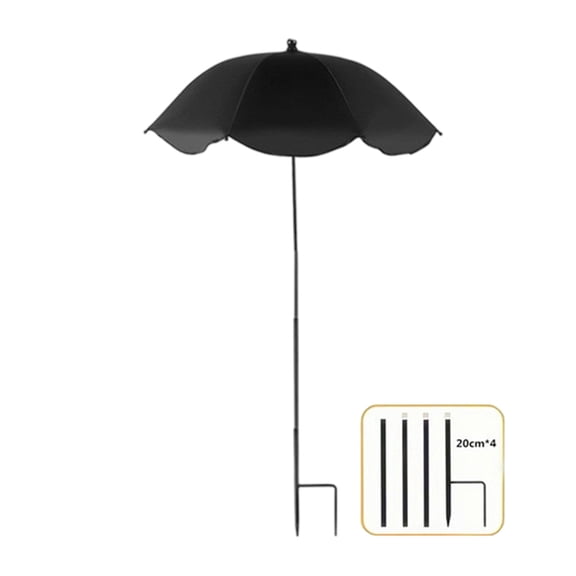 Adjustable Plant Umbrella Lace Side Garden Decoration Garden Umbrella Shade Garden Cover for Garden Plant Flower