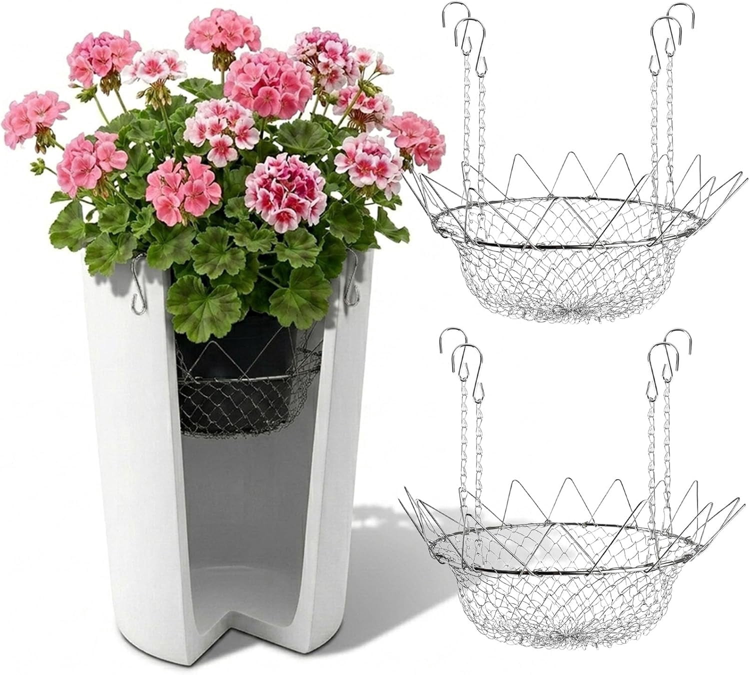 Inset For Riser Adjustable Planter Insert for Tall Planters, Plant Riser for Inside ...