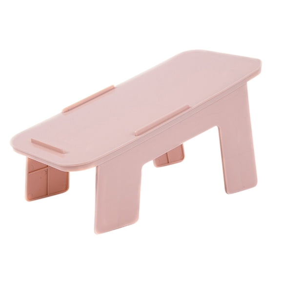 Adjustable Plastic Bathroom Stool for Kids and Adults, Non-Slip Step Stool for Kitchen, Toilet, or Shower Use, Lightweight Portable Design