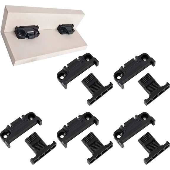 Adjustable Plastic Fixed Matched Hardware, Quick Release Roman Column Connector Siding, Snap in Quick Release Wall Panel Fastener Fixing Clip, Great for DIY Enthusiasts (5PCS)