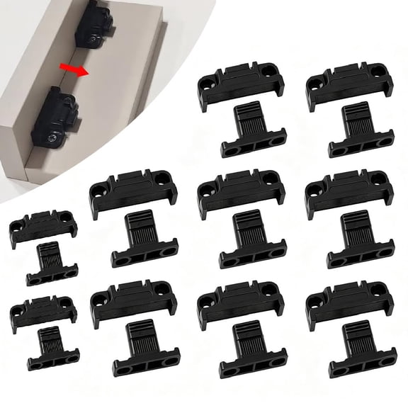 Adjustable Plastic Fixed Matched Hardware, Quick Release Roman Column Connector Siding, Snap in Quick Release Wall Panel Fastener Fixing Clip, Joining Bracket for Installation Furniture Panel