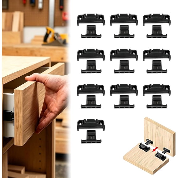 Adjustable Plastic Fixed Matched Hardware, Quick Release Roman Plastic Column Connector Siding, Connectors Snap Release Wall Panel Fastener Fixing Clip for DIY Furniture & Home(10PC)