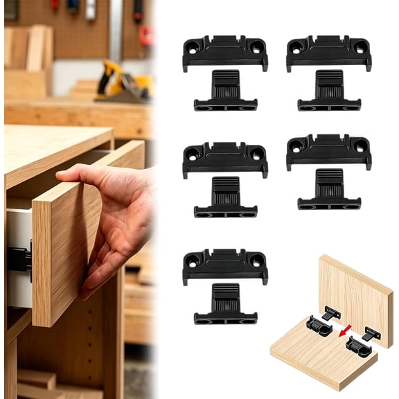 Adjustable Plastic Fixed Matched Hardware, Quick Release Roman Plastic Column Connector Siding, Connectors Snap Release Wall Panel Fastener Fixing Clip for DIY Furniture & Home(5PC)