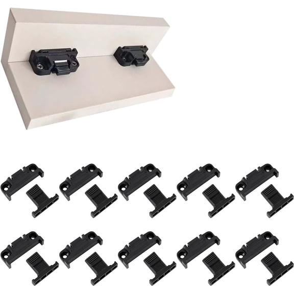Adjustable Plastic Panel Fastener Clip, Quick Release Roman Column Connector Siding, Snap in Wall Panel Fixing Clip for DIY Enthusiasts (10 Pcs)