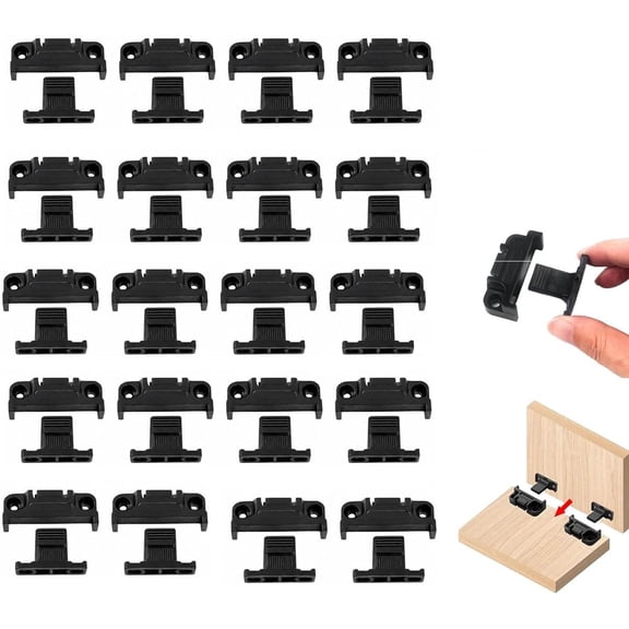 Adjustable Plastic Snap-in Connector, Universal Hardware for Roman Column Siding, Furniture and Home Renovation-20pcs